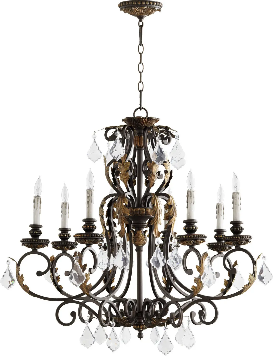 Quorum Eight Light Chandelier 1