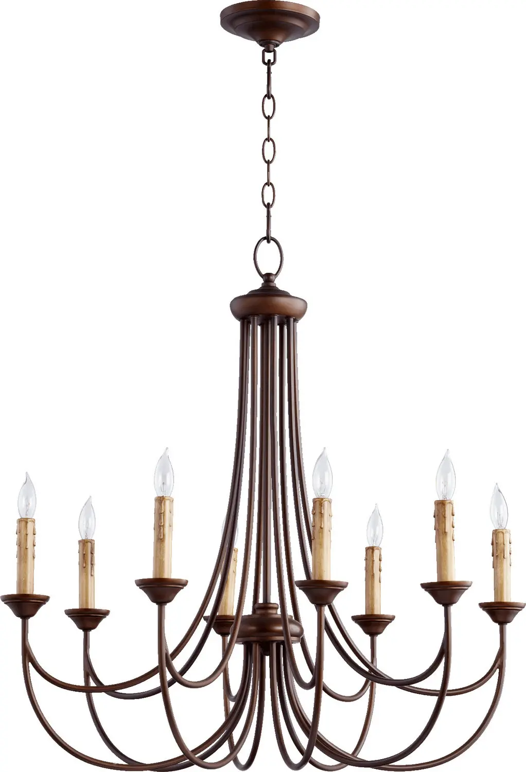 Quorum Eight Light Chandelier 1
