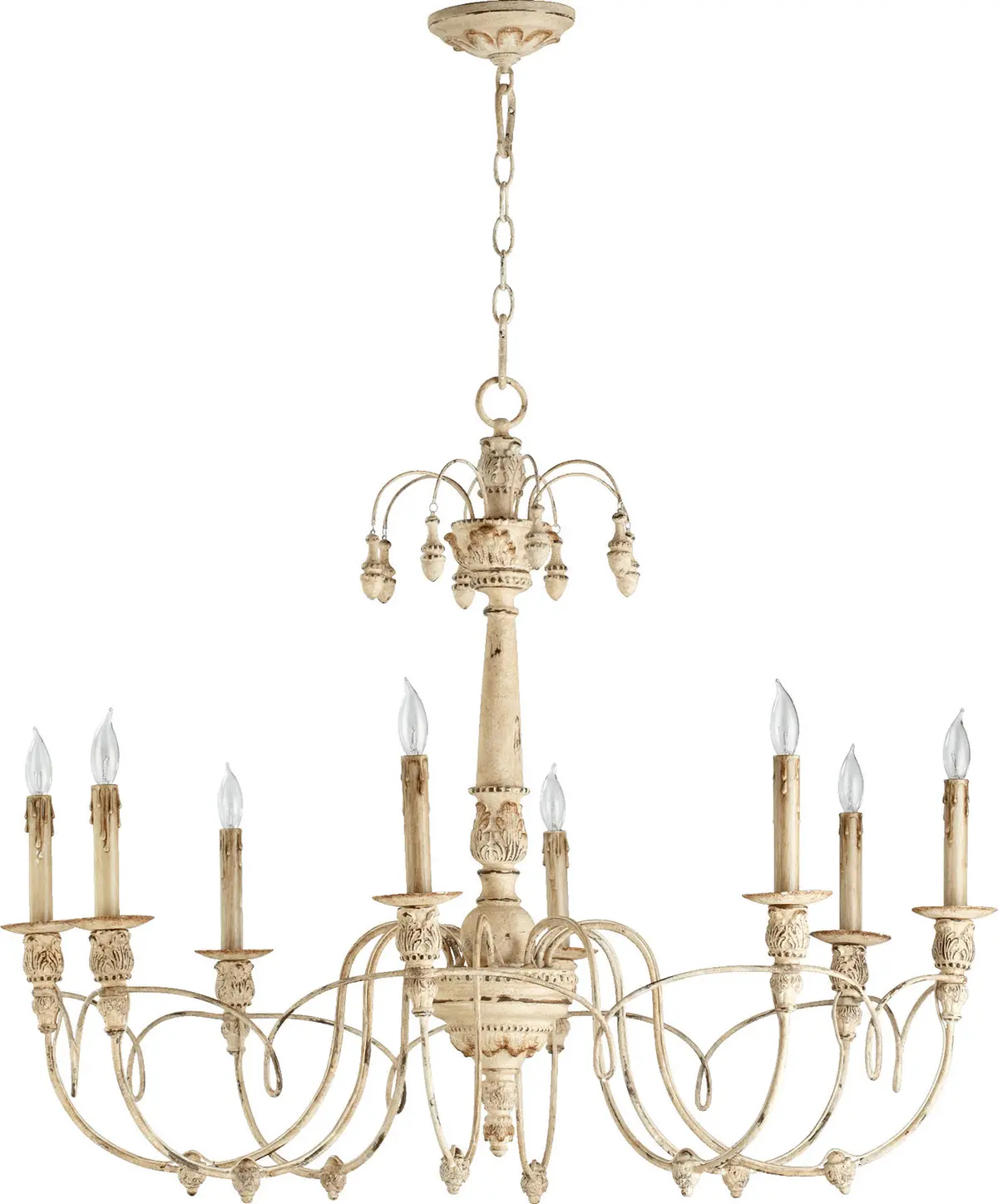 Quorum Eight Light Chandelier 1