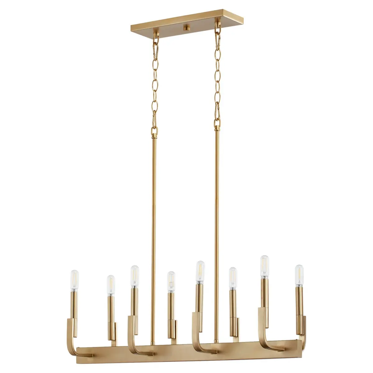Quorum Eight Light Linear Chandelier 1
