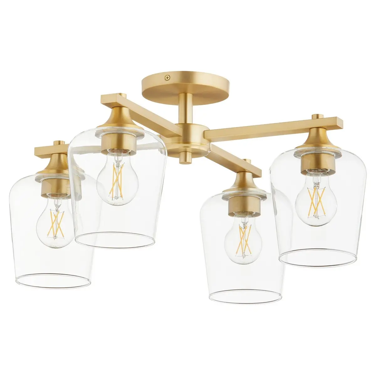 Quorum Four Light Ceiling Mount 1