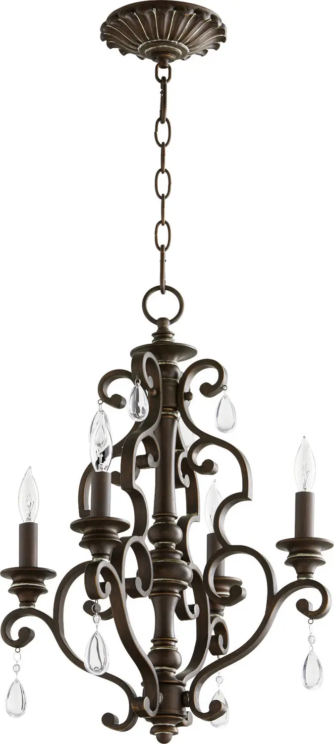 Quorum Four Light Chandelier 1