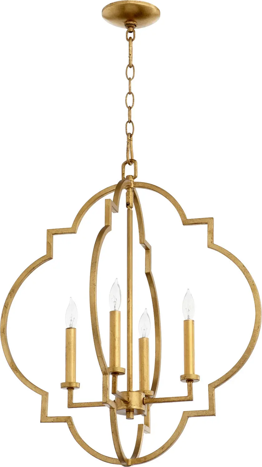 Quorum Four Light Entry Pendant 1