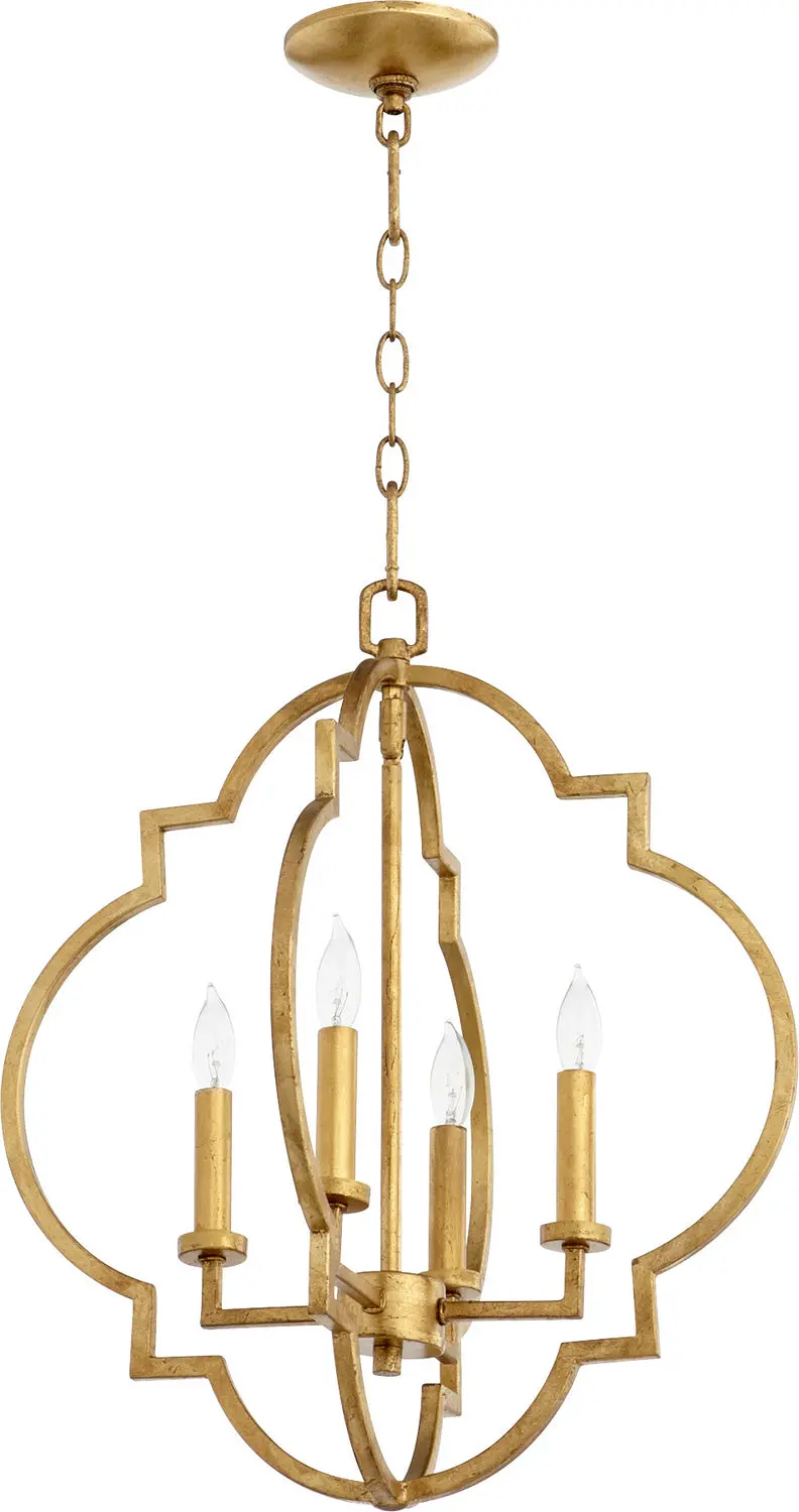 Quorum Four Light Entry Pendant 1