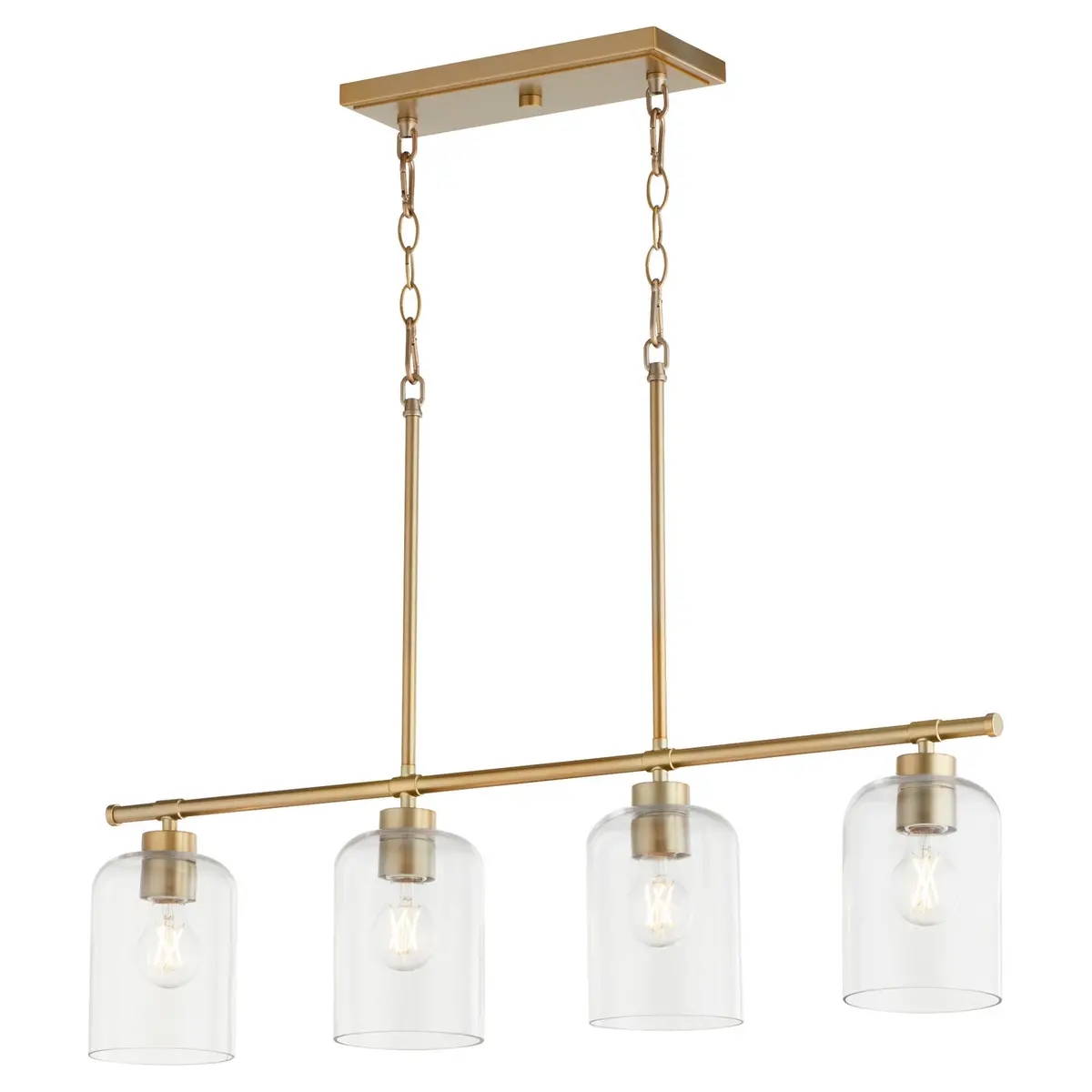 Quorum Four Light Linear Chandelier 1