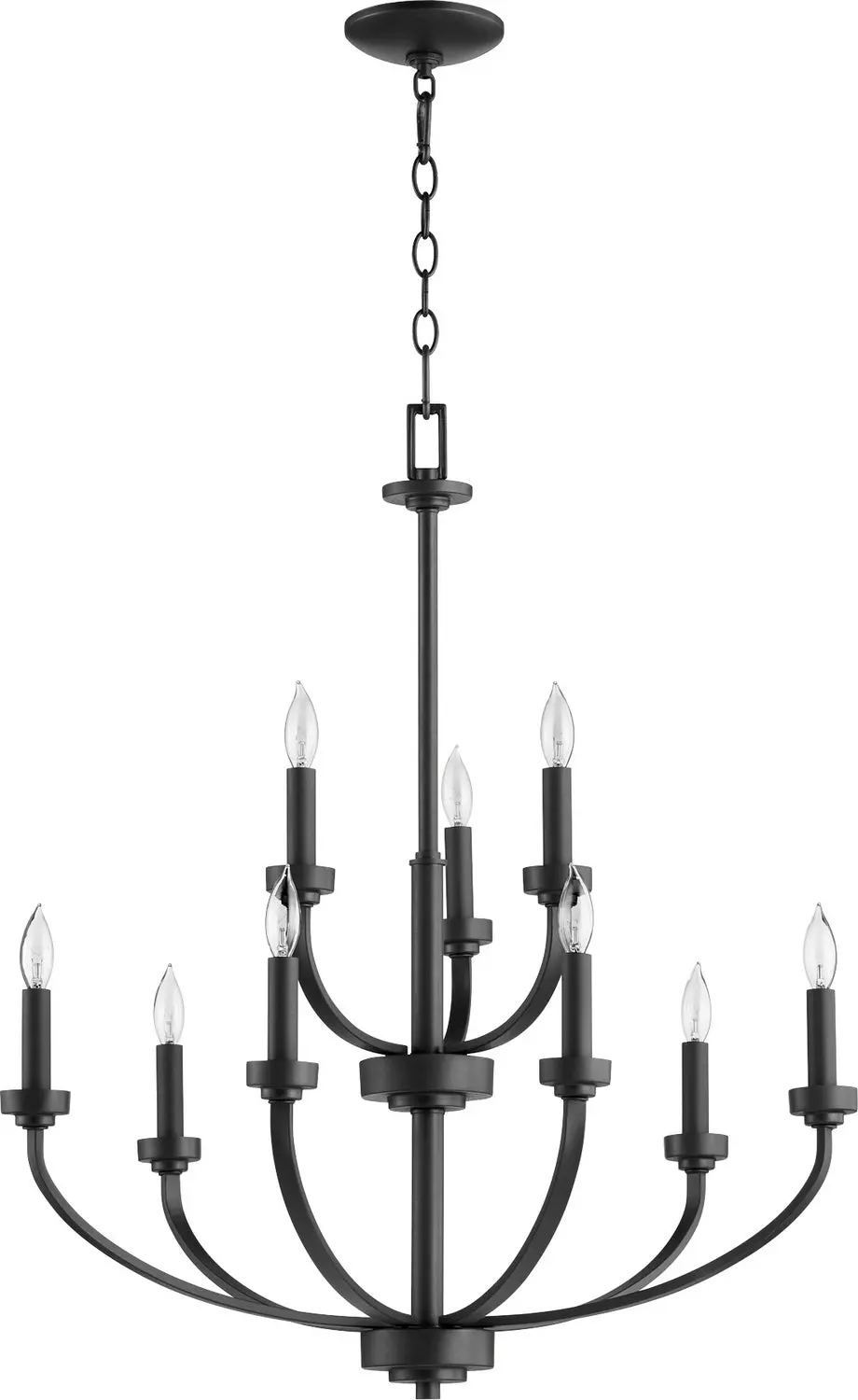 Quorum Nine Light Chandelier 1