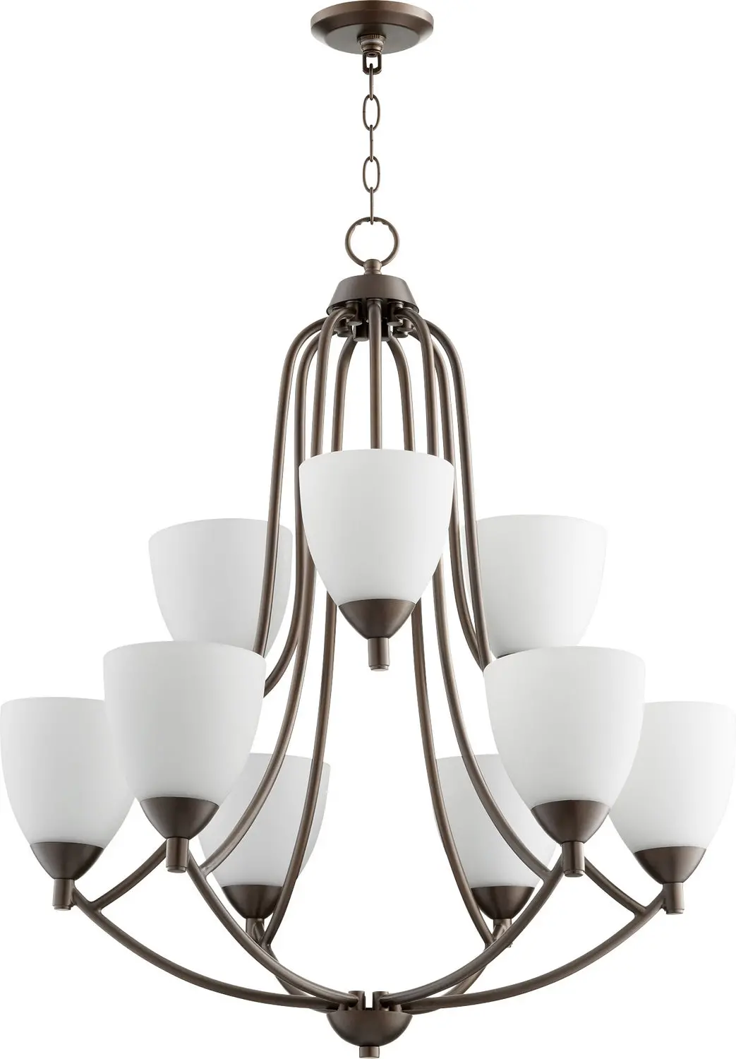 Quorum Nine Light Chandelier 1
