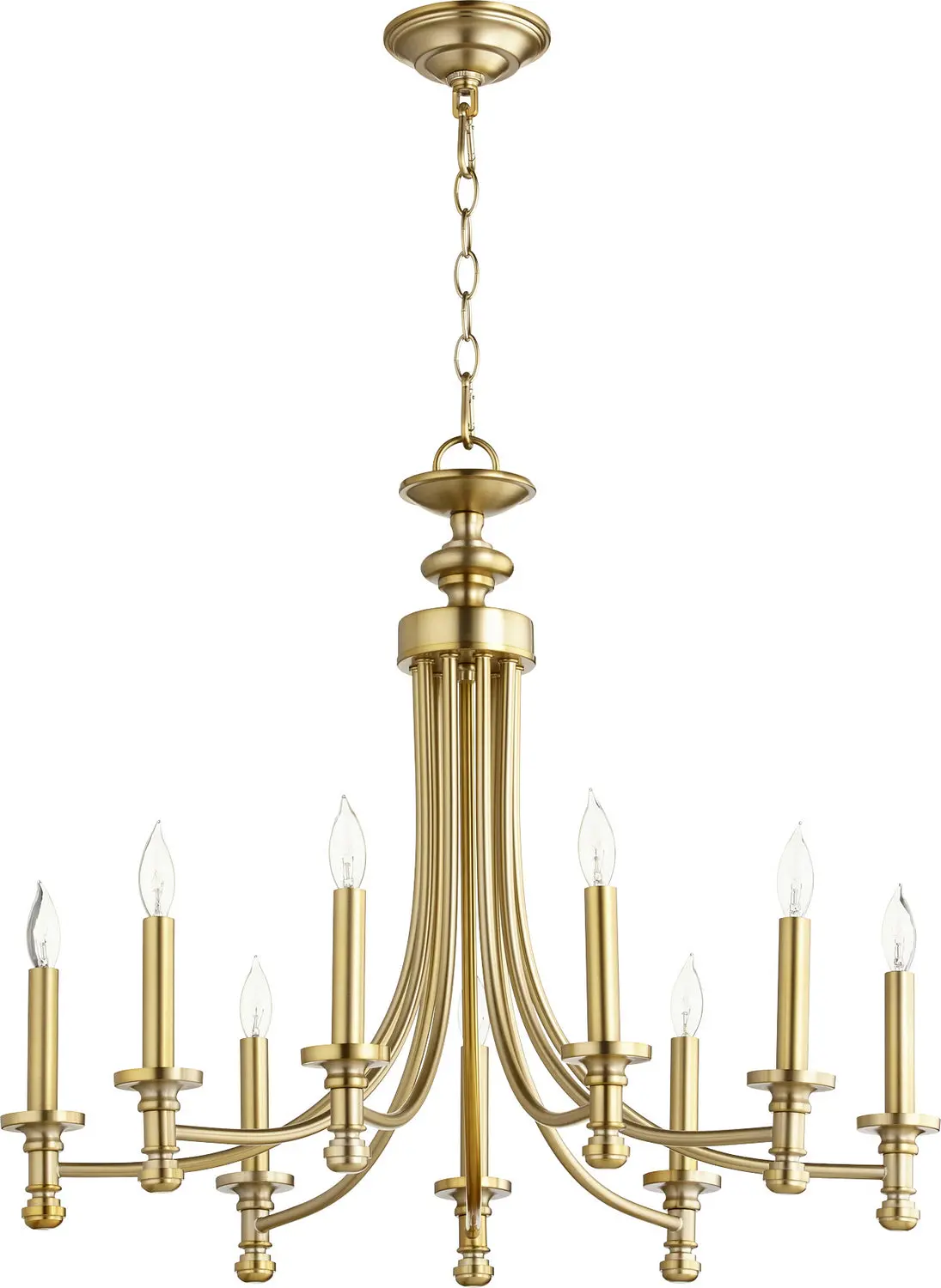 Quorum Nine Light Chandelier 1