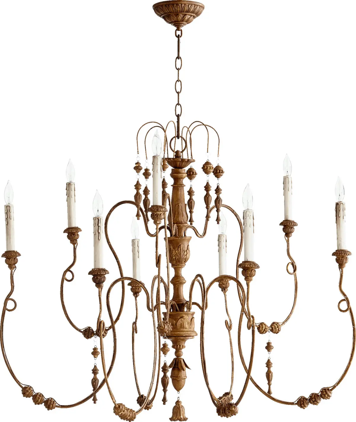 Quorum Nine Light Chandelier 1