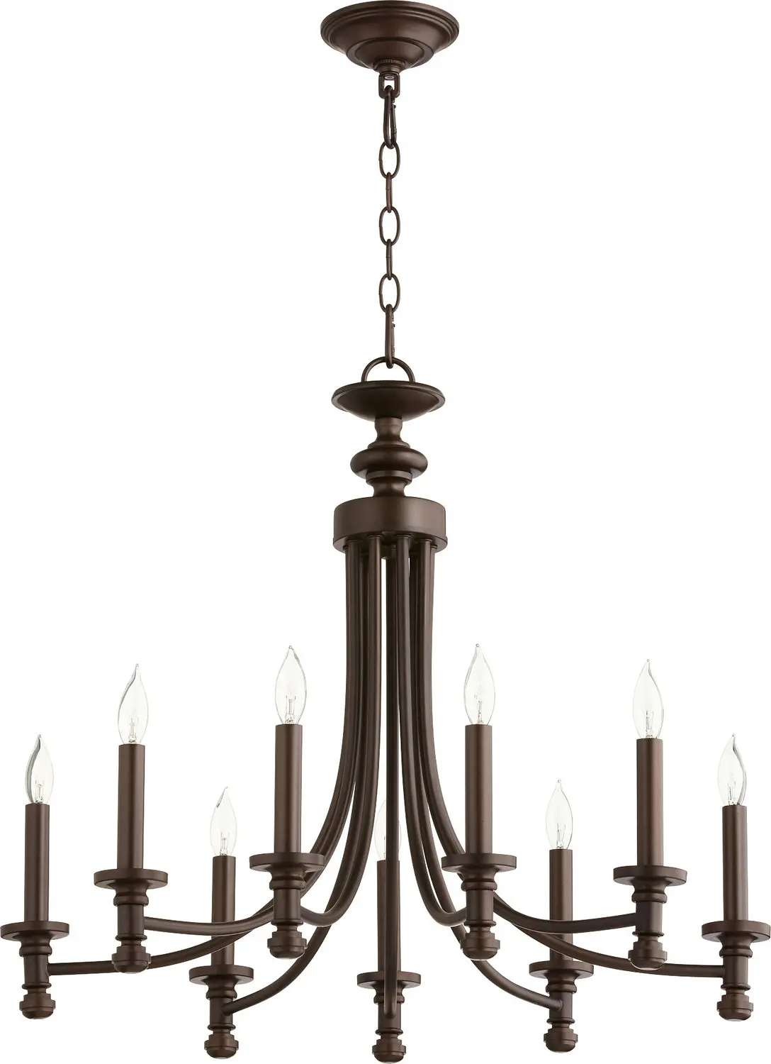 Quorum Nine Light Chandelier 1