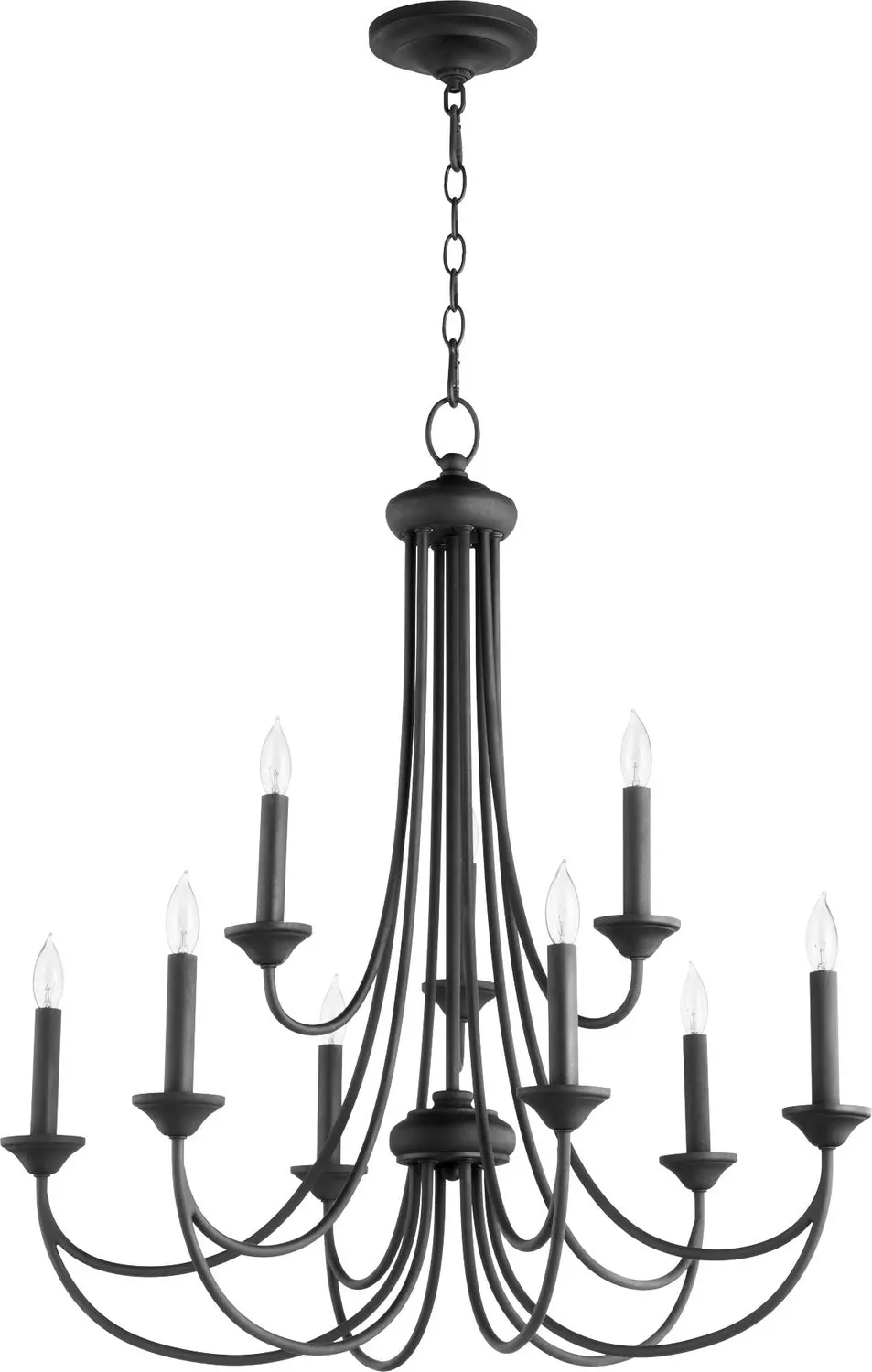 Quorum Nine Light Chandelier 1
