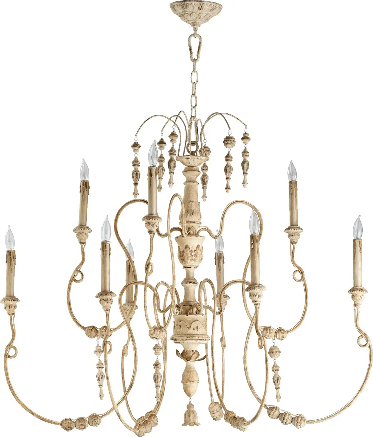 Quorum Nine Light Chandelier 1