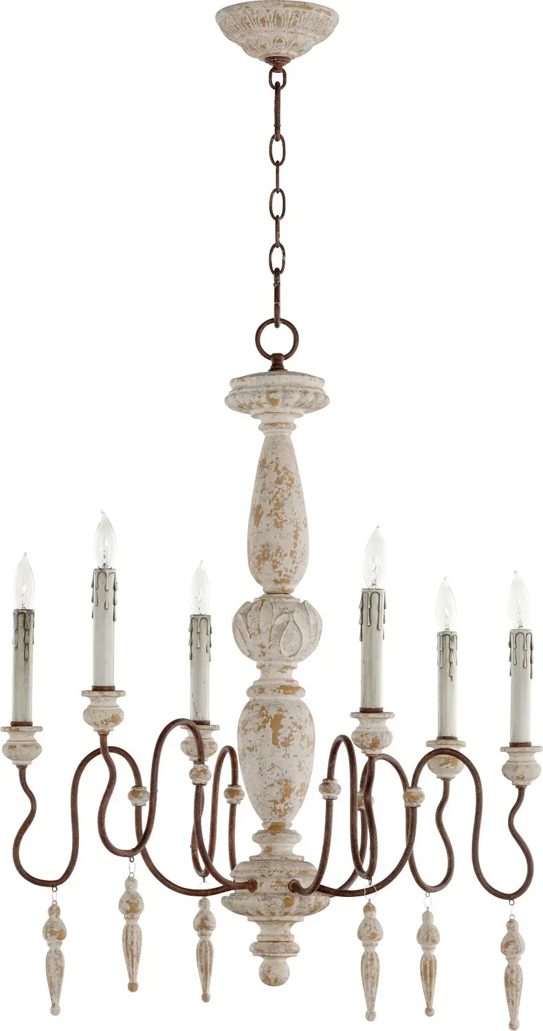 Quorum Six Light Chandelier 1