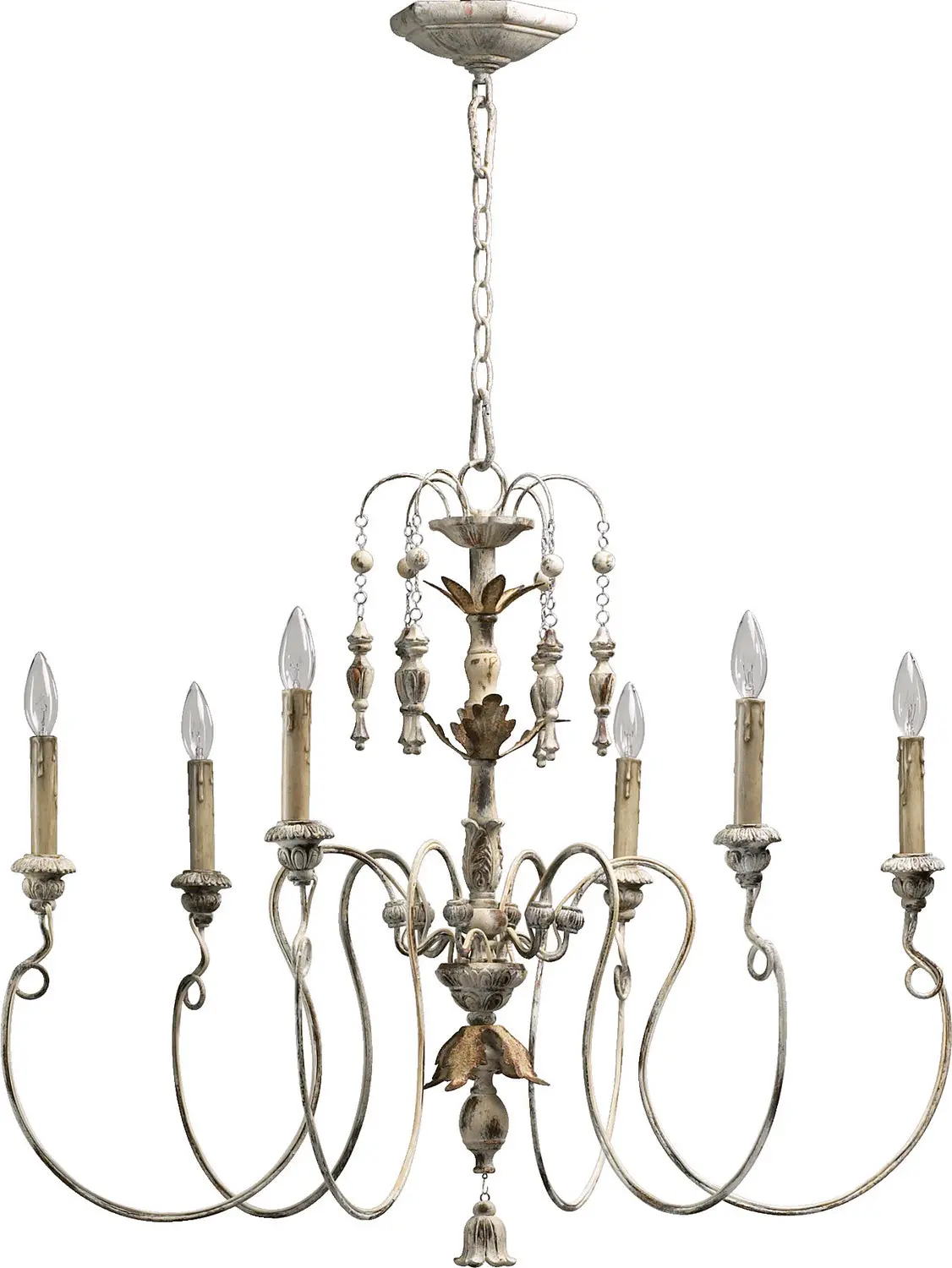 Quorum Six Light Chandelier 1