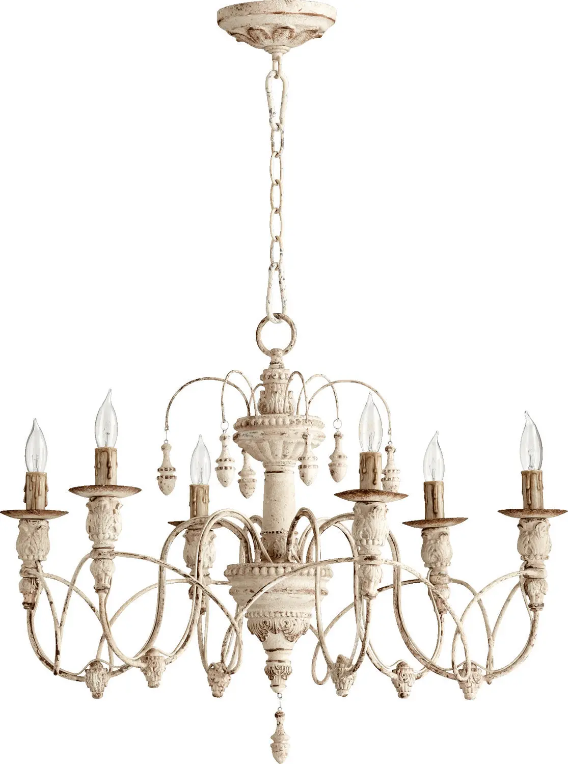 Quorum Six Light Chandelier 1