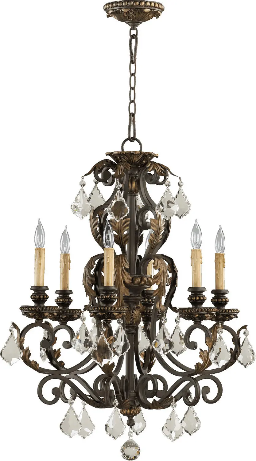 Quorum Six Light Chandelier 1