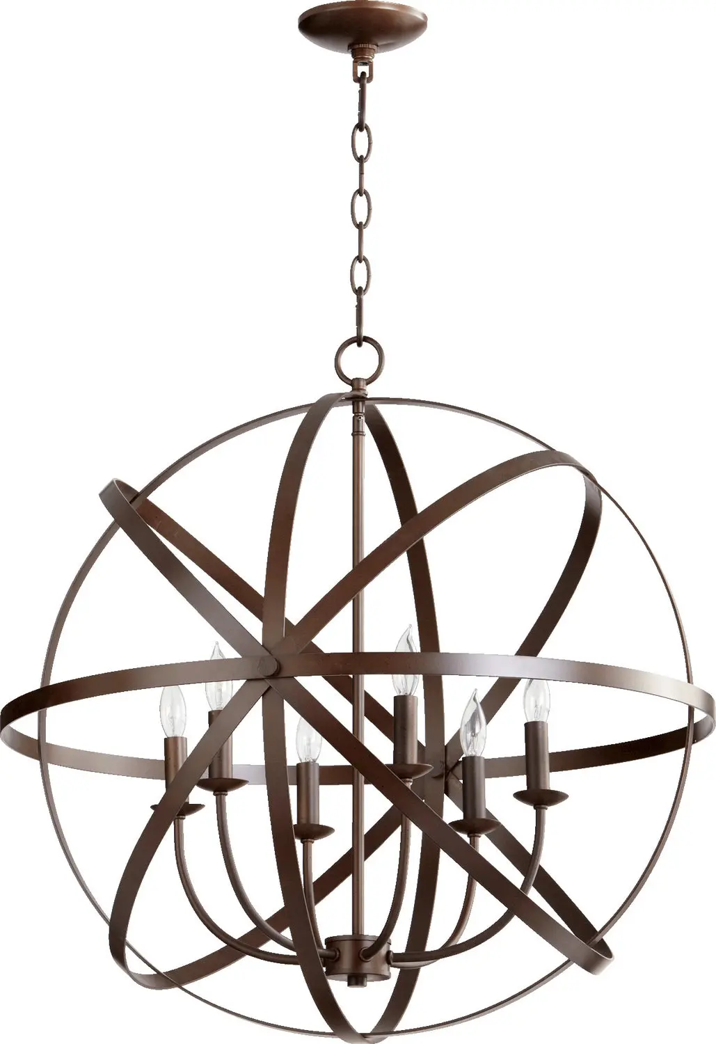 Quorum Six Light Chandelier 1