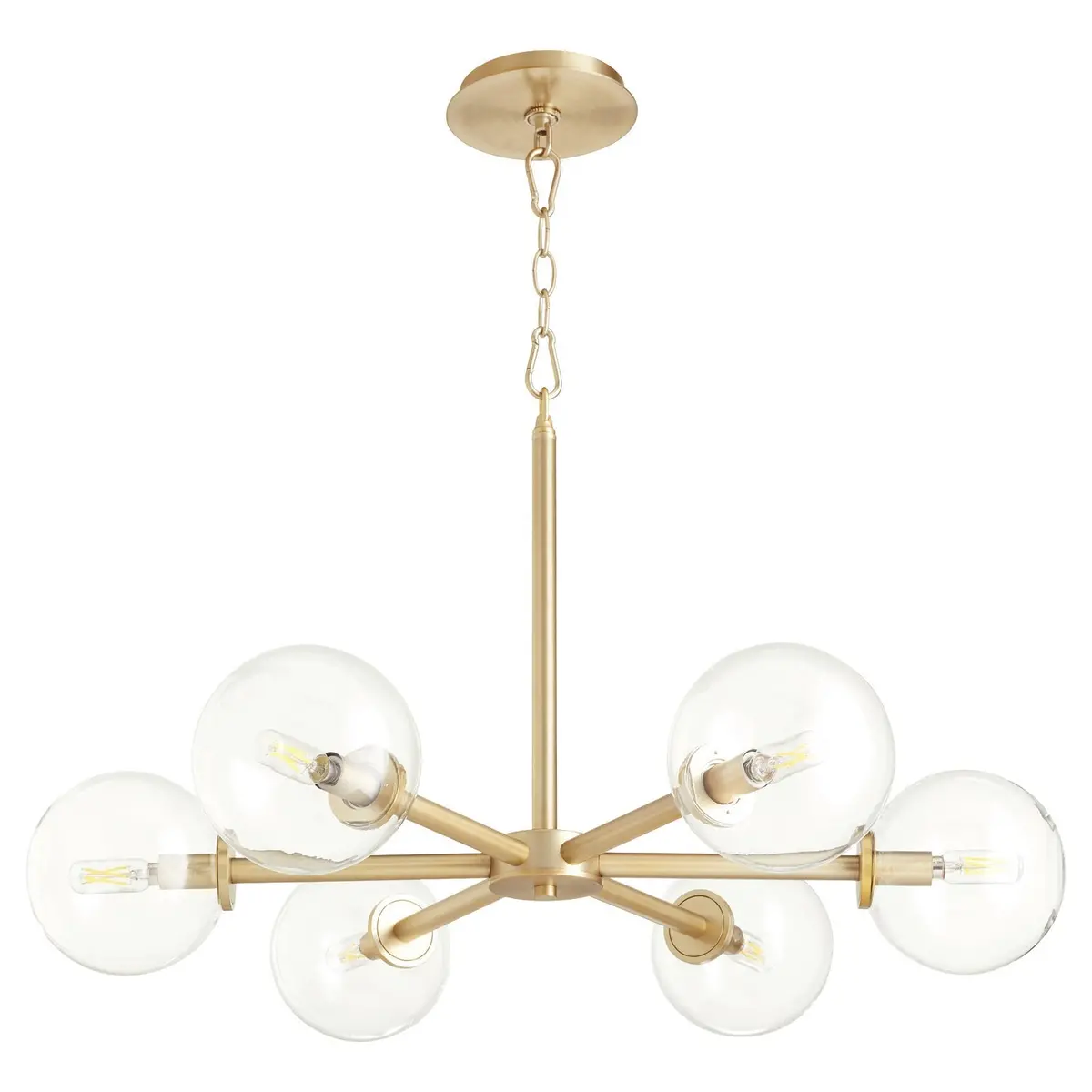 Quorum Six Light Chandelier 1