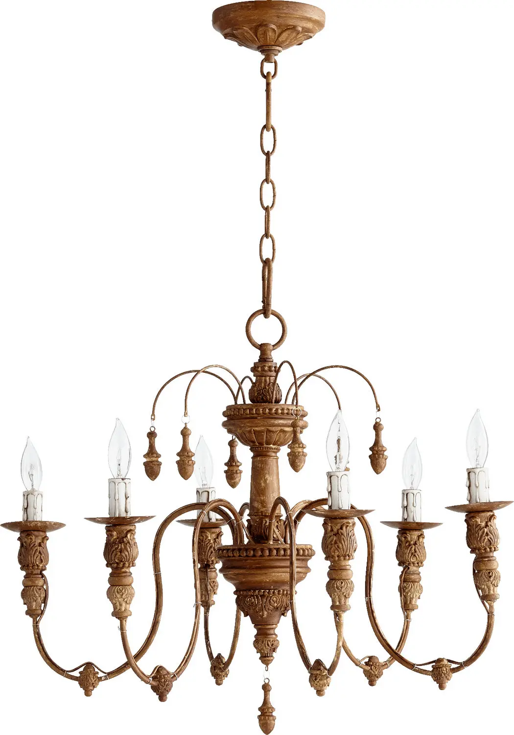 Quorum Six Light Chandelier 1