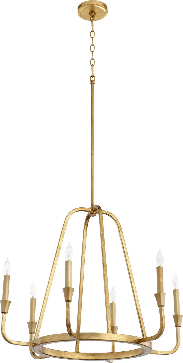 Quorum Six Light Chandelier 1
