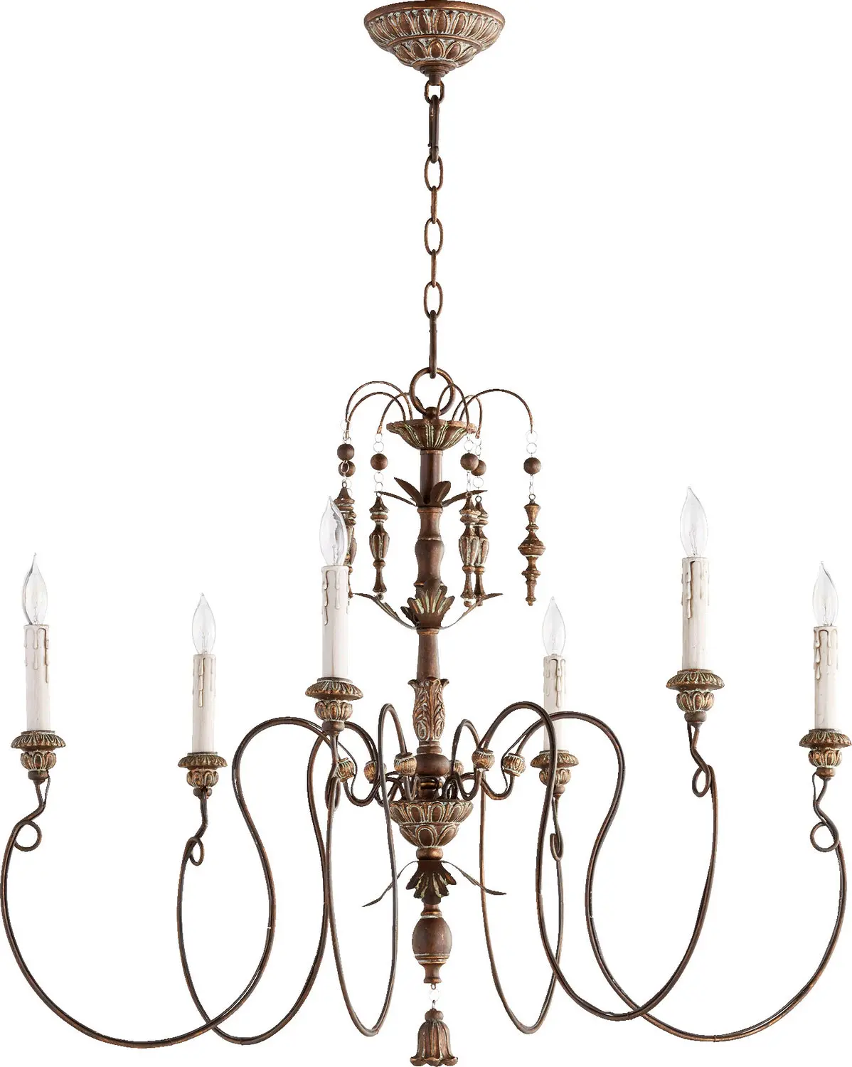 Quorum Six Light Chandelier 1