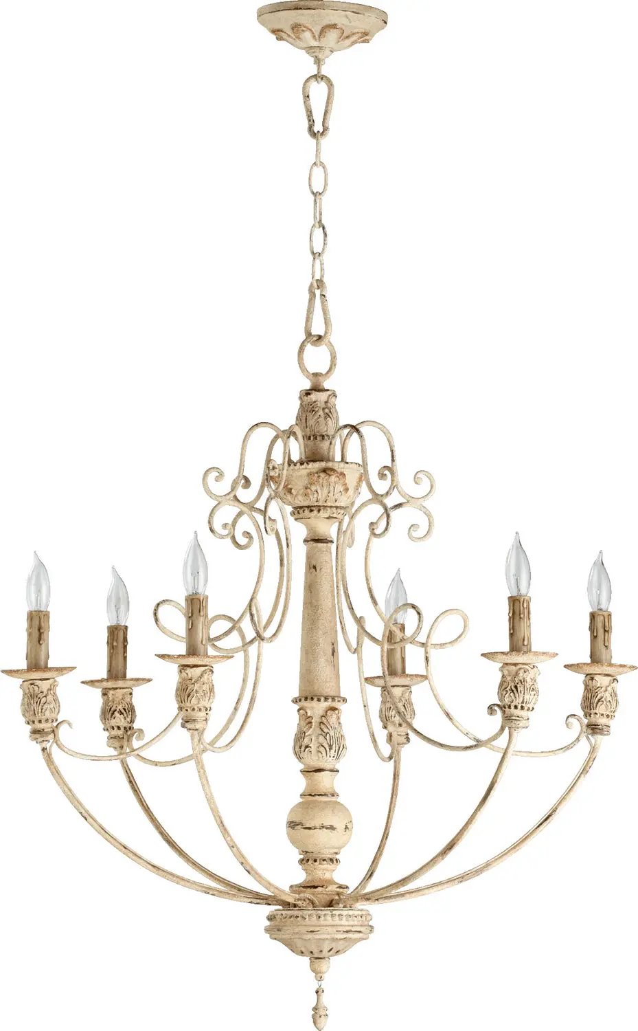 Quorum Six Light Chandelier 1