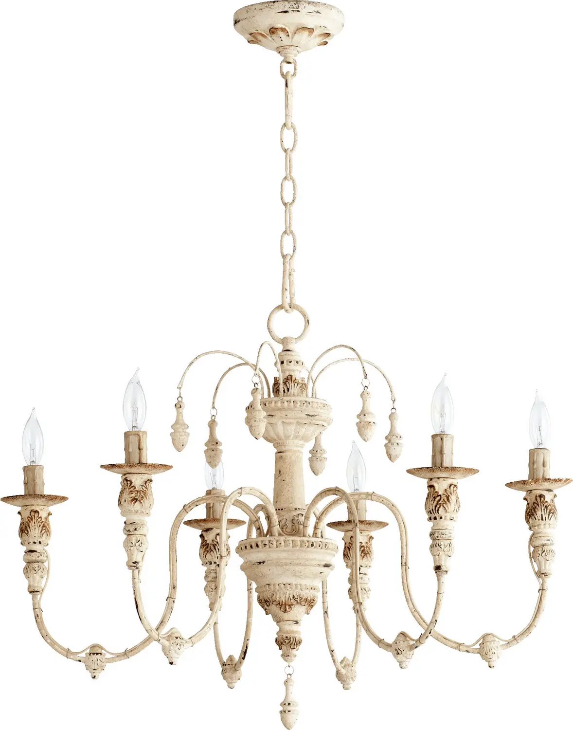 Quorum Six Light Chandelier 1