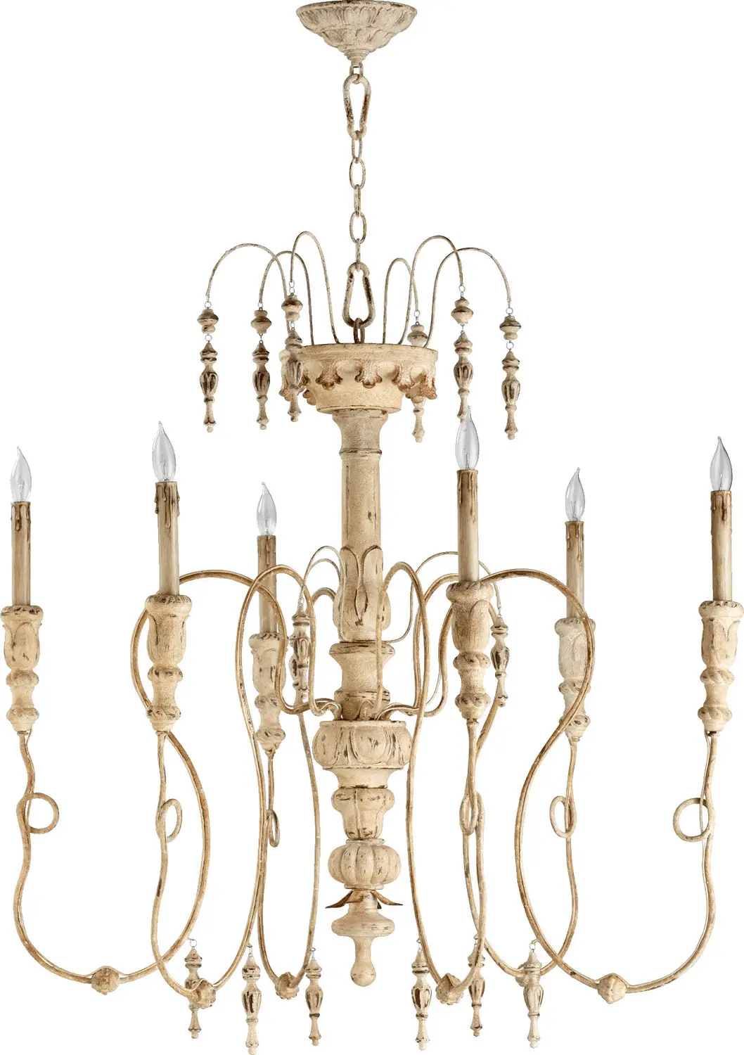 Quorum Six Light Chandelier 1