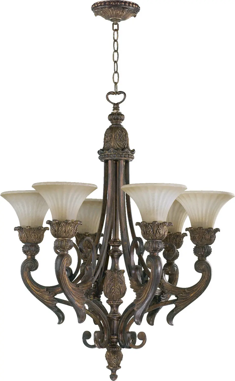 Quorum Six Light Chandelier 1