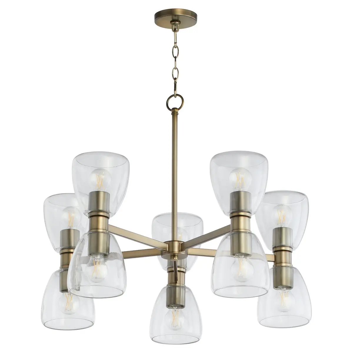 Quorum Ten Light Chandelier 1