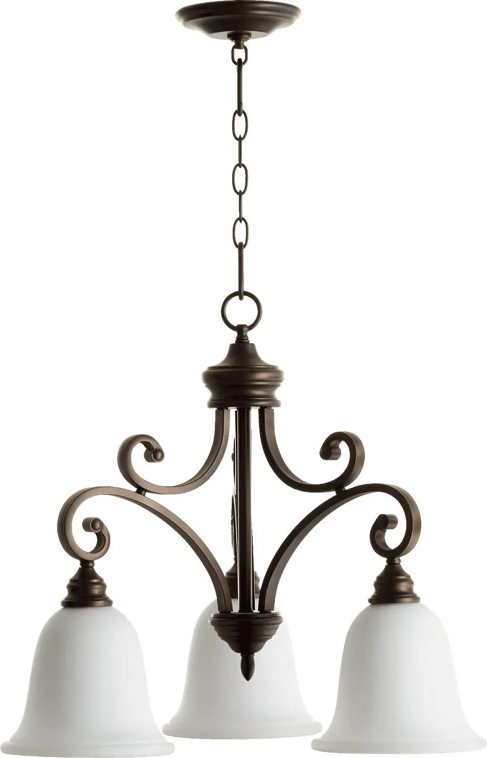 Quorum Three Light Chandelier 1