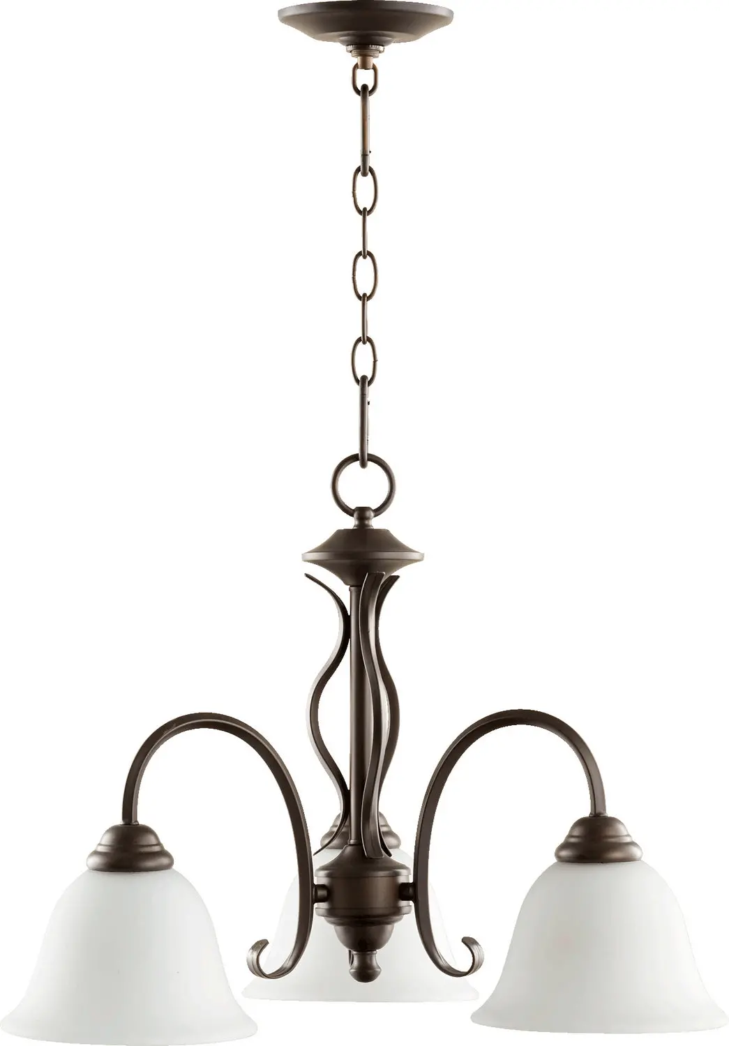 Quorum Three Light Chandelier 1