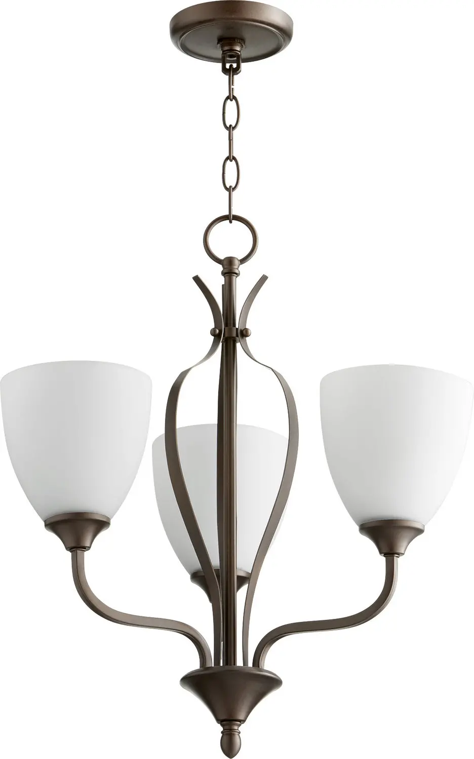 Quorum Three Light Chandelier 1