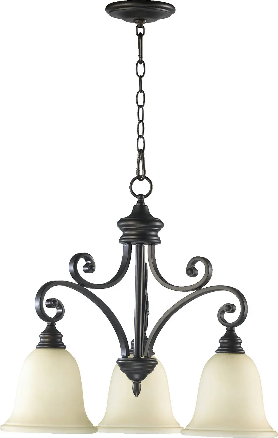 Quorum Three Light Chandelier 1