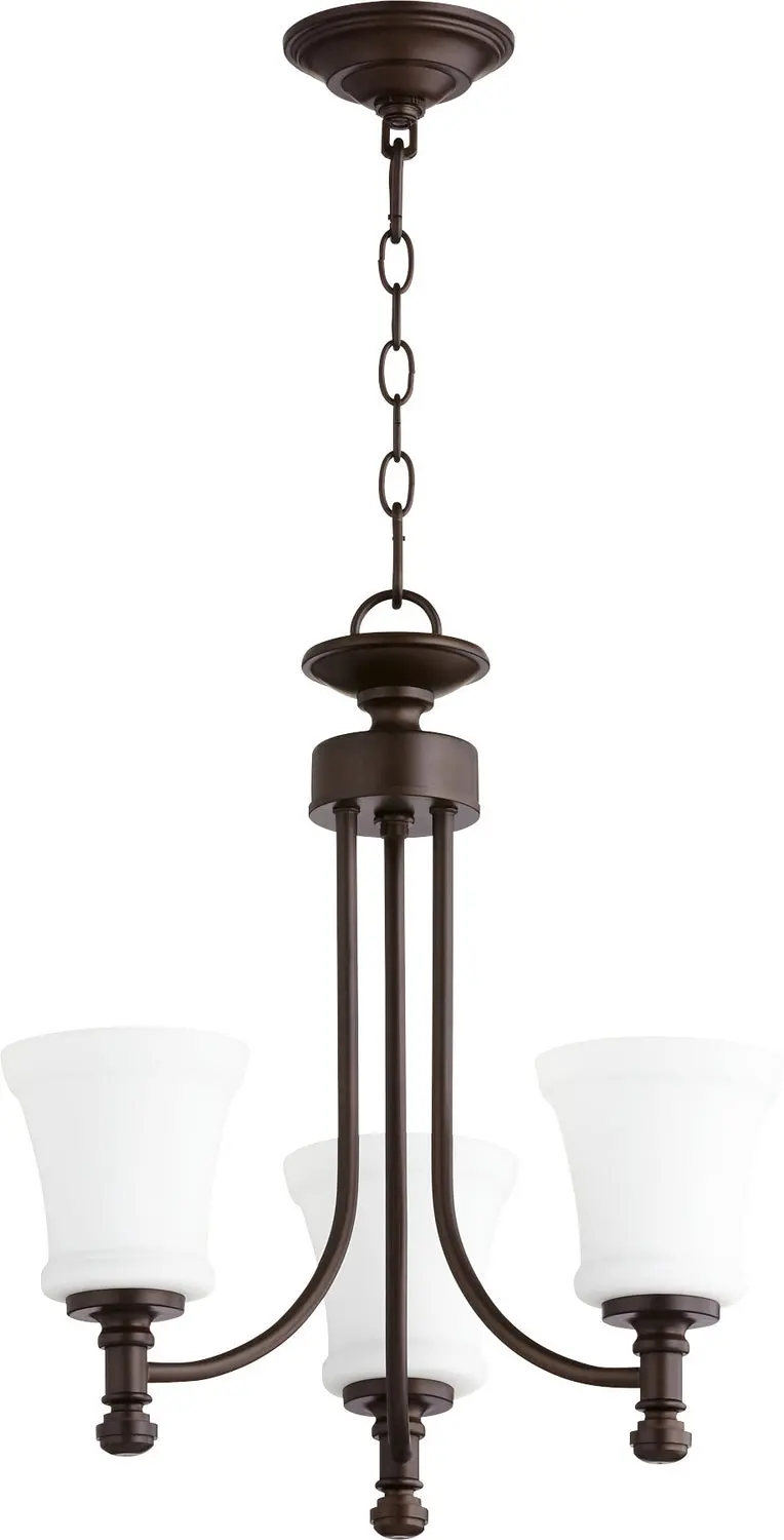 Quorum Three Light Chandelier 1