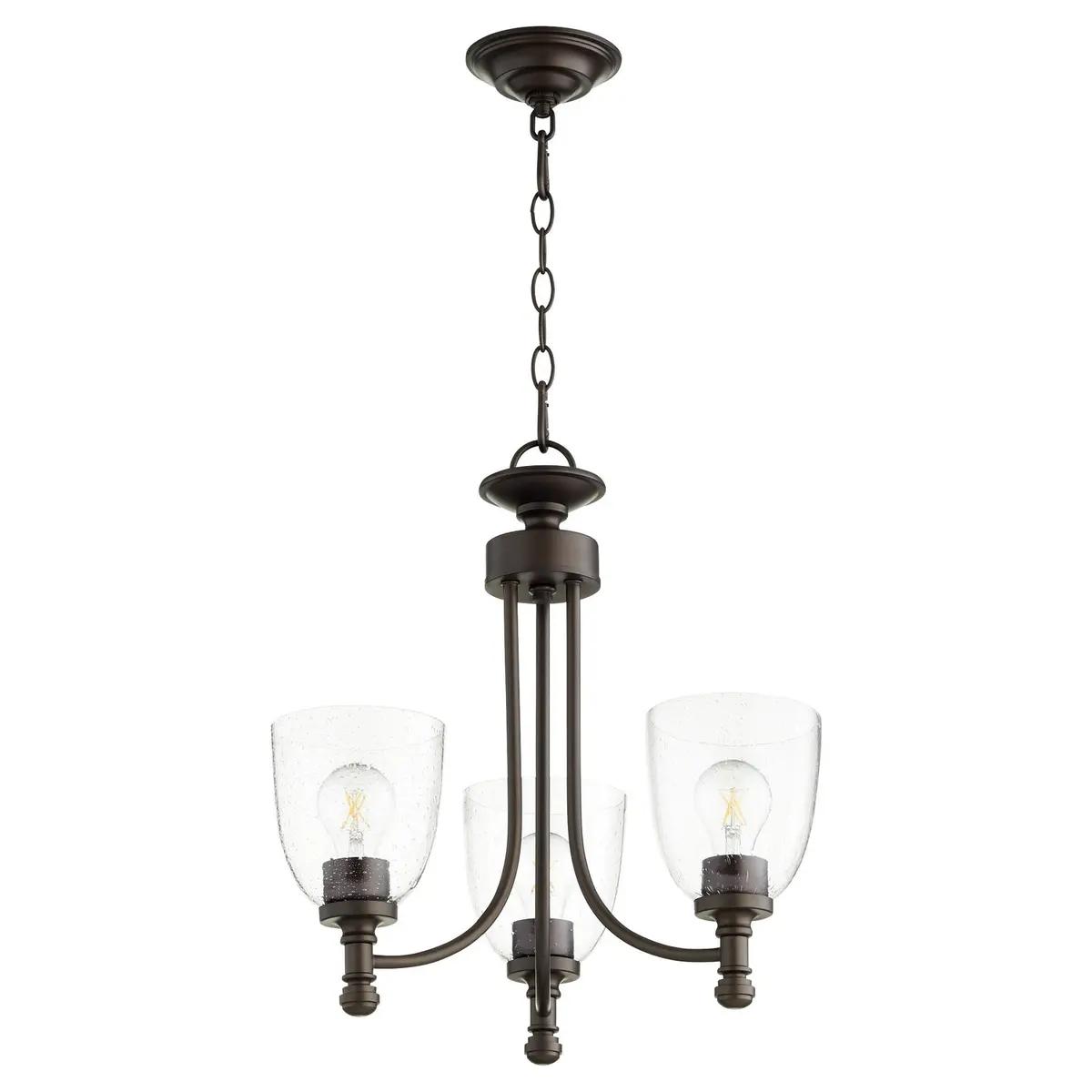 Quorum Three Light Chandelier 1