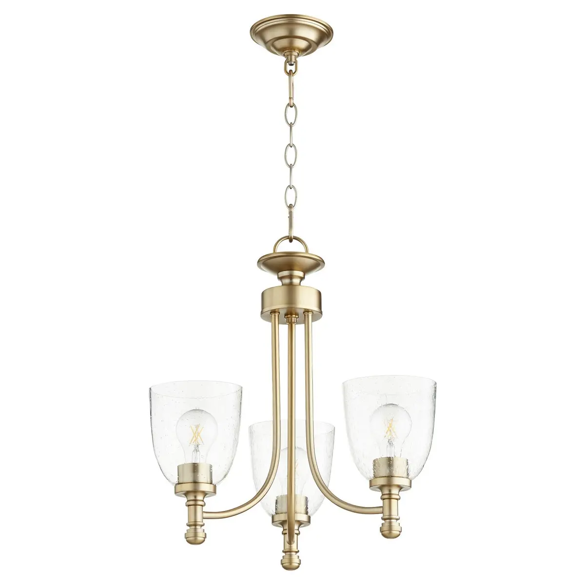 Quorum Three Light Chandelier 1