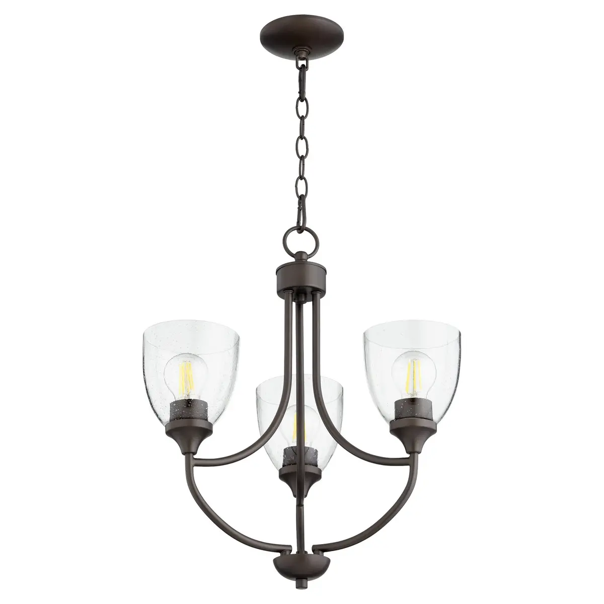 Quorum Three Light Chandelier 1