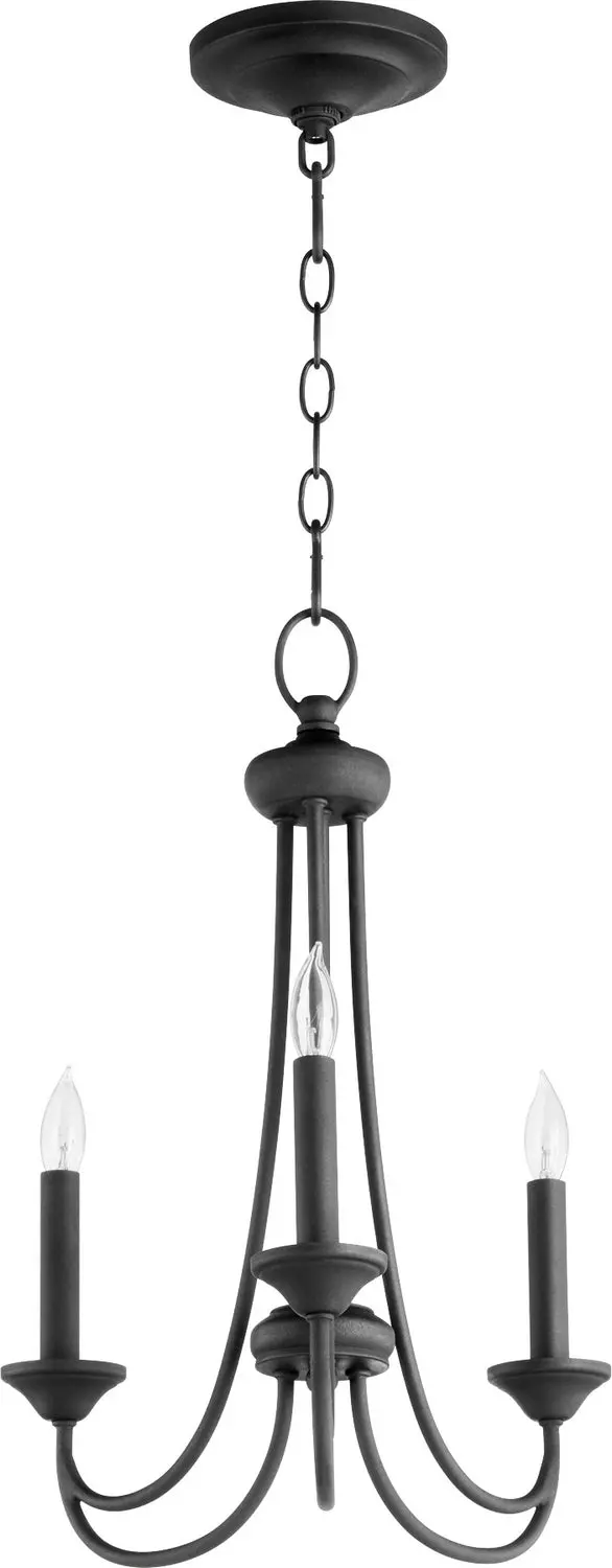 Quorum Three Light Chandelier 1