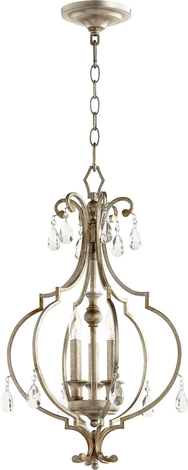 Quorum Three Light Entry Pendant 1