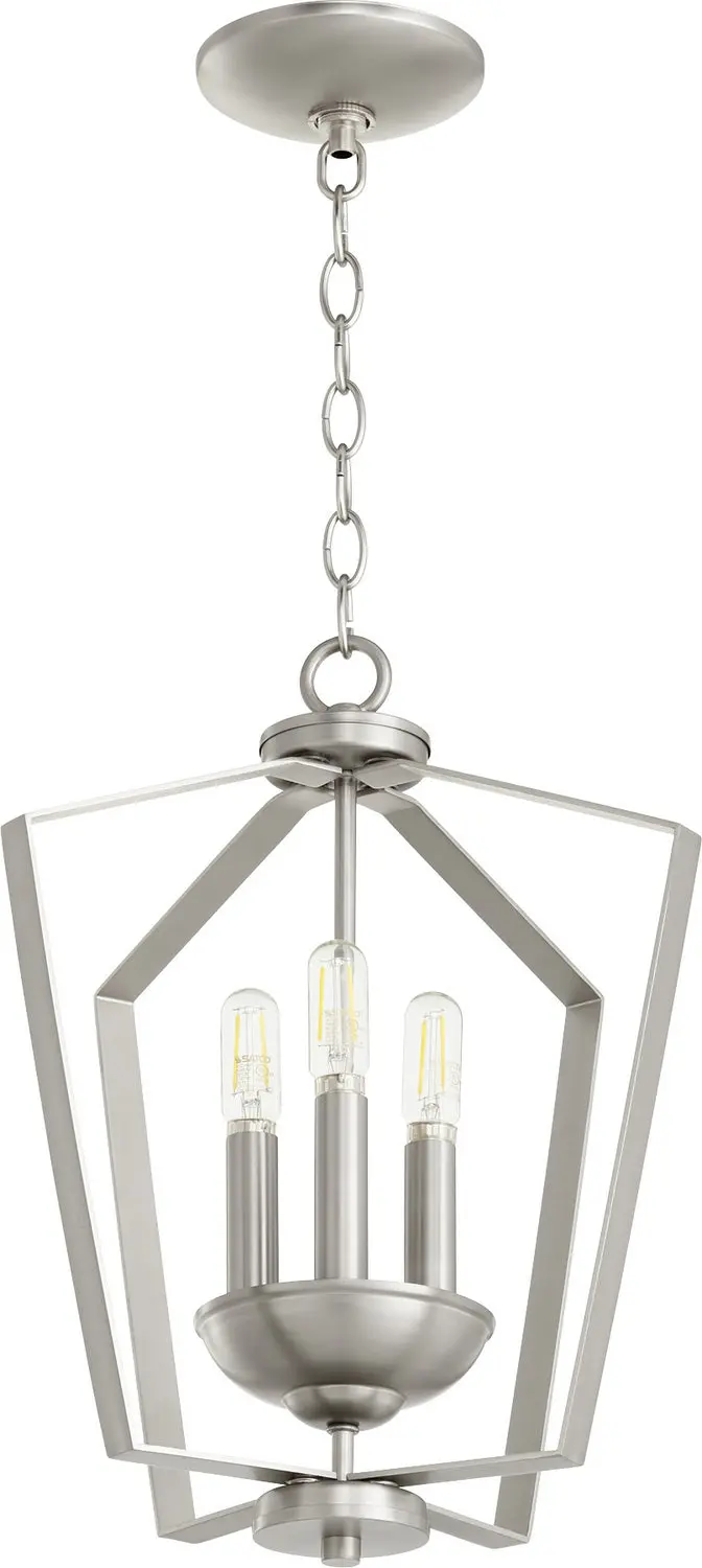 Quorum Three Light Entry Pendant 1