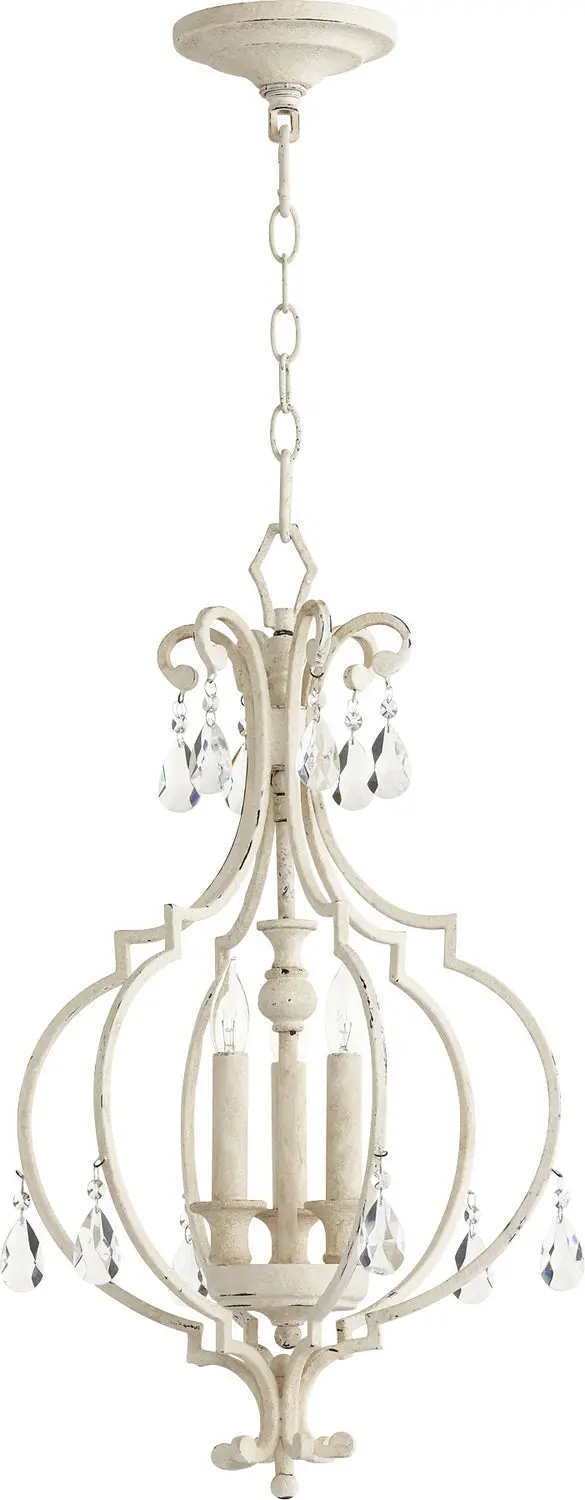 Quorum Three Light Entry Pendant 1