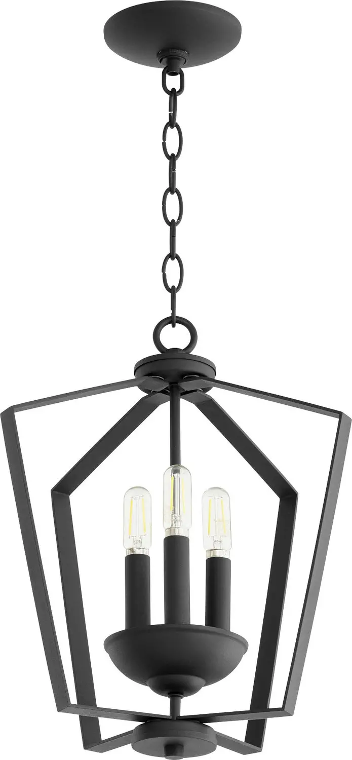 Quorum Three Light Entry Pendant 1
