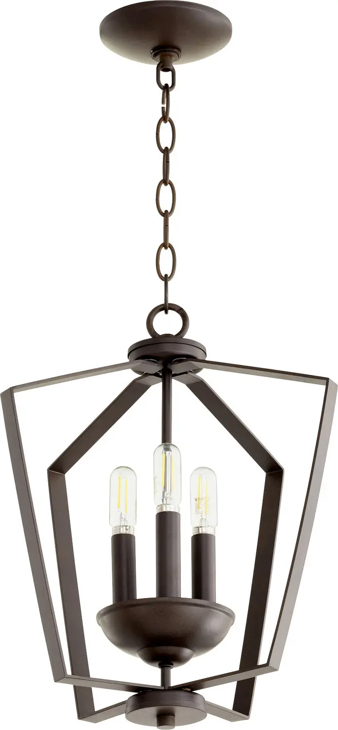 Quorum Three Light Entry Pendant 1