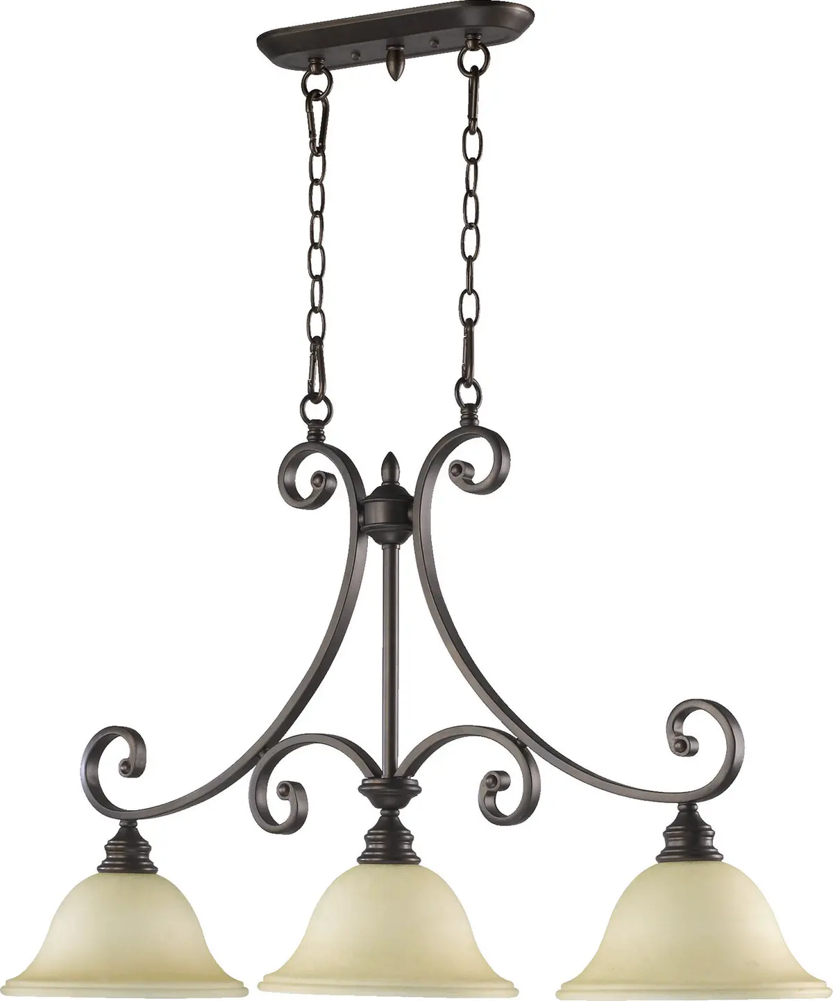 Quorum Three Light Island Pendant 1