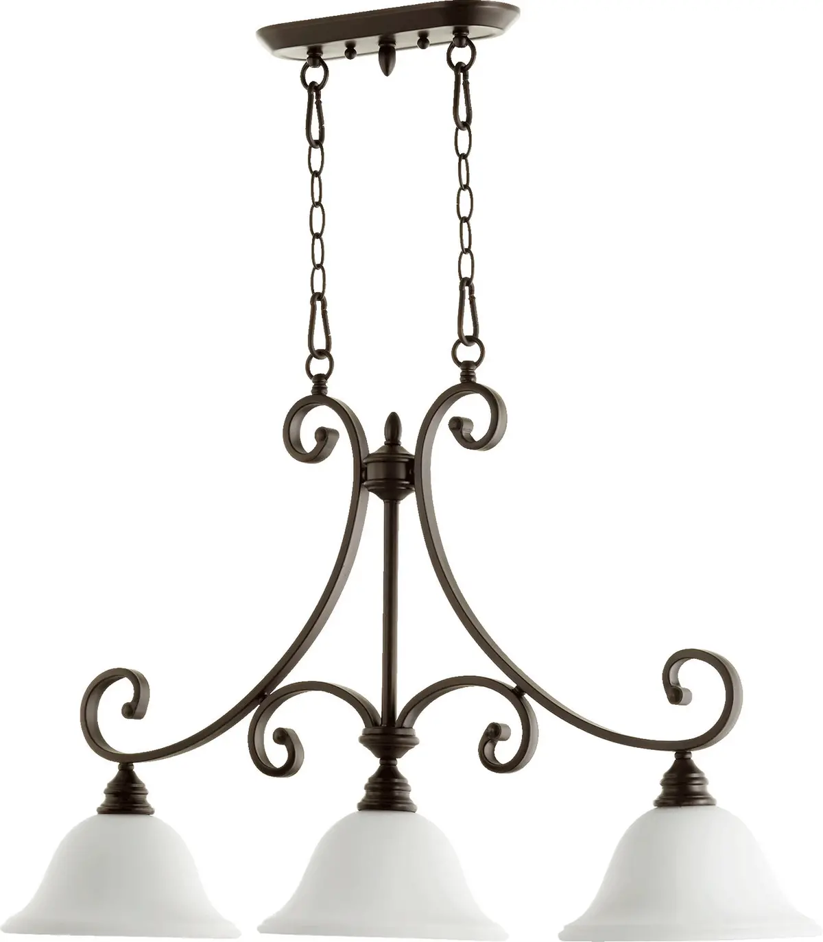 Quorum Three Light Island Pendant 1