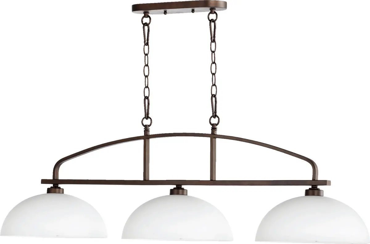 Quorum Three Light Island Pendant 1
