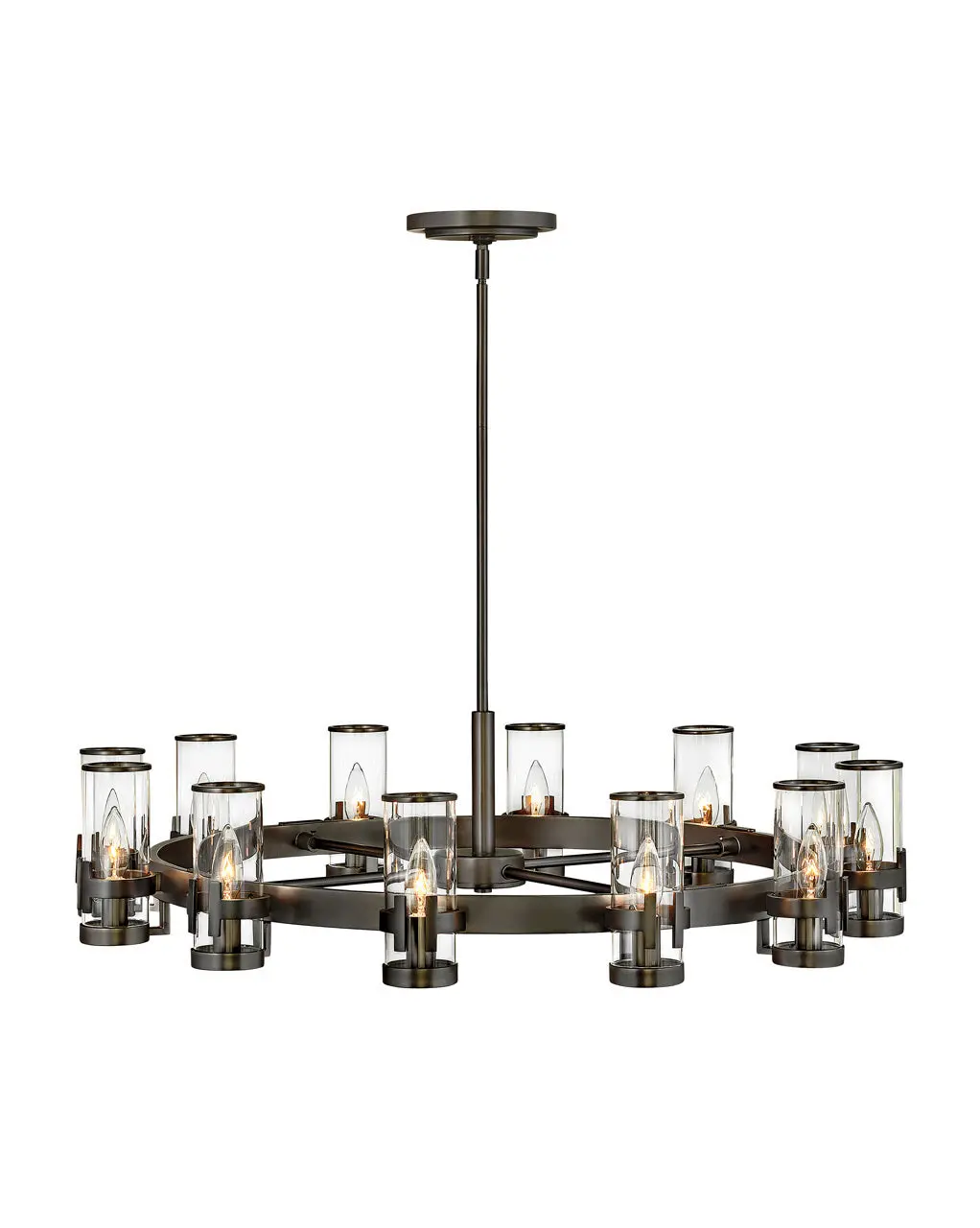 Reeve Led Chandelier In Black Oxide 1
