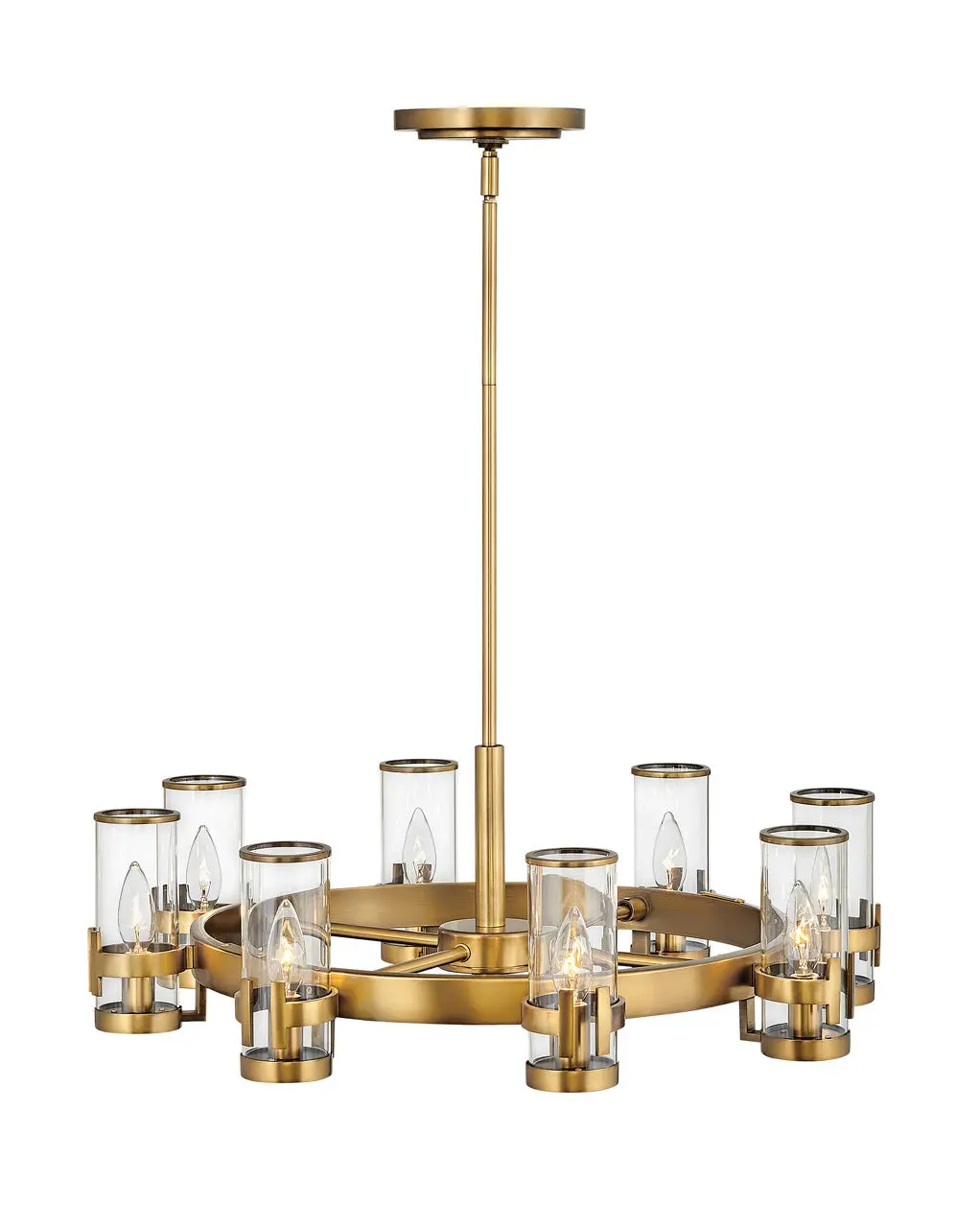 Reeve Led Chandelier In Heritage Brass 1