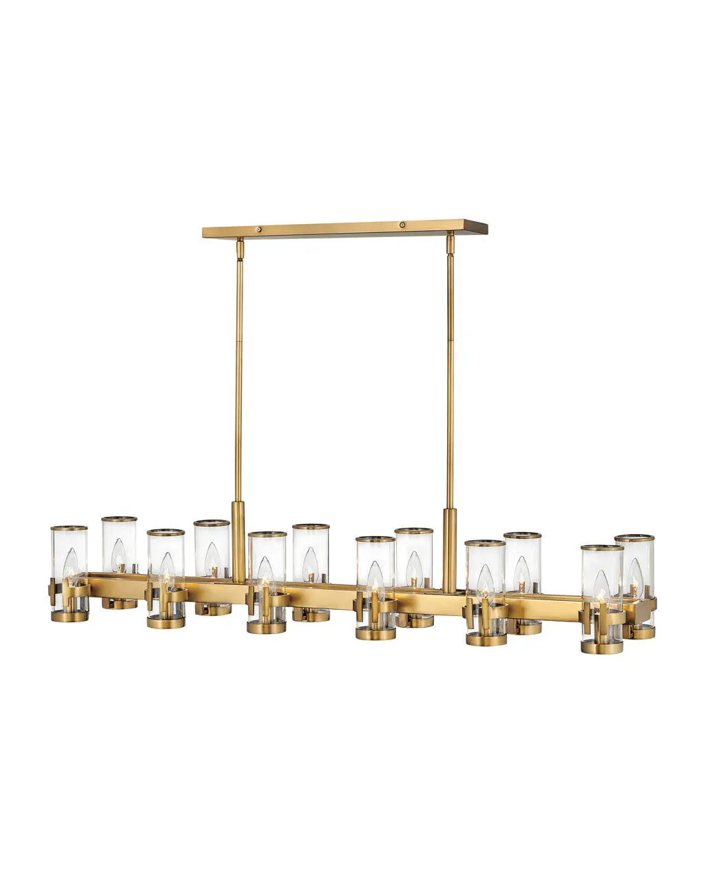 Reeve Led Chandelier In Heritage Brass 1